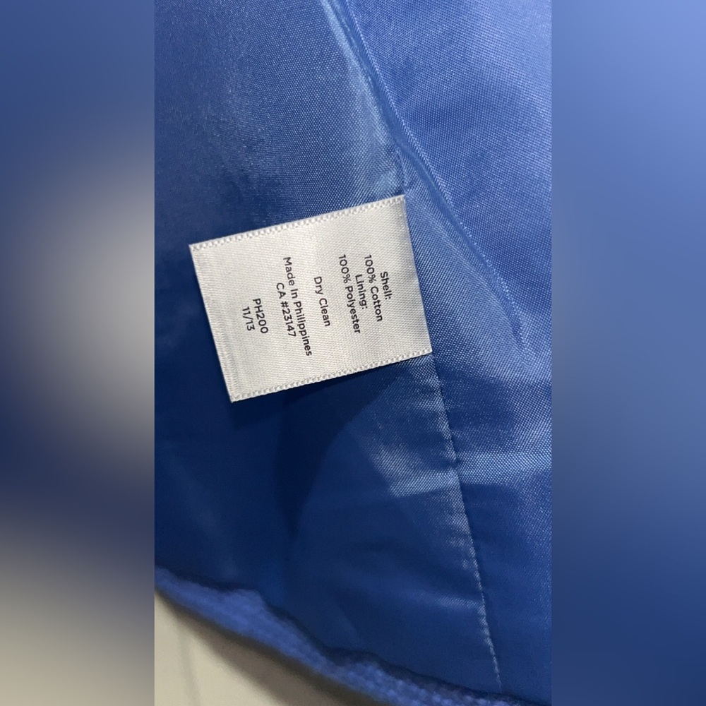 Talbots blue peplum jacket with collar and pockets. Size: 10p #peplum #blazer - Picture 3 of 6